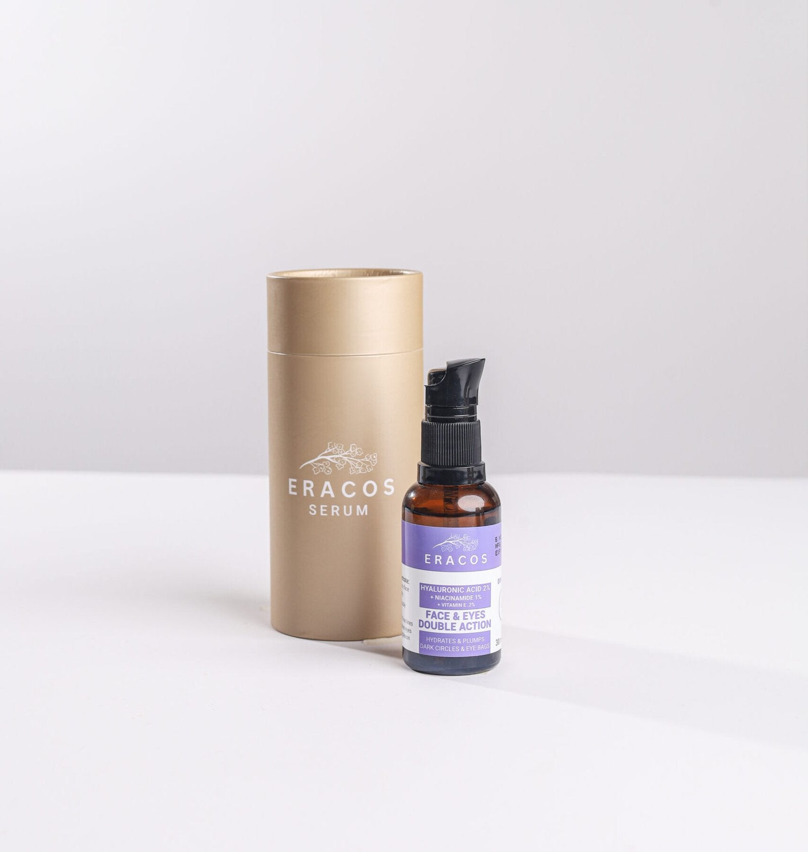 Double Action Face & Eyes Serum — Hyaluronic Acid + Niacinamide + Vitamin E